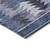 9' X 12' Navy Blue And Sky Blue Southwestern Washable Indoor Outdoor Area Rug