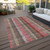 10' X 14' Red Pink And Pewter Plaid Washable Indoor Outdoor Area Rug