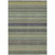10' X 14' Sage Striped Washable Non Skid Indoor Outdoor Area Rug
