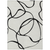 10' X 14' White And Black Abstract Washable Indoor Outdoor Area Rug