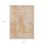 10' X 14' Terra Cotta Copper And Ivory Abstract Washable Indoor Outdoor Area Rug