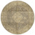 8' Brown And Beige Round Medallion Washable Indoor Outdoor Area Rug - Brown, Beige