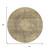 8' Brown And Beige Round Medallion Washable Indoor Outdoor Area Rug - Brown, Beige