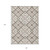 8' X 10' Taupe Brown And Ivory Geometric Washable Indoor Outdoor Area Rug