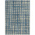 8' X 10' Denim Blue And Gray Abstract Washable Indoor Outdoor Area Rug