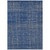 10' X 14' Navy Blue Gray And Brown Striped Washable Indoor Outdoor Area Rug