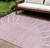 8' X 10' Blush Pink And Mauve Abstract Washable Indoor Outdoor Area Rug - Blush, Pink, Mauve