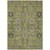 9' X 12' Olive Green Gray And Charcoal Oriental Washable Indoor Outdoor Area Rug
