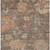 8' X 10' Brown Tan And Terra Cotta Floral Washable Indoor Outdoor Area Rug