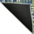 9' X 12' Navy Blue Green And Ivory Abstract Washable Indoor Outdoor Area Rug