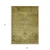 9' X 12' Gold Brown And Wheat Oriental Washable Indoor Outdoor Area Rug
