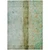 10' X 14' Olive Green And Blue Abstract Washable Indoor Outdoor Area Rug