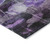 9' X 12' Purple Eggplant And Lavender Floral Washable Indoor Outdoor Area Rug