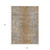 9' X 12' Terra Cotta Silver And Charcoal Oriental Washable Indoor Outdoor Area Rug