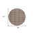 8' Brown And Beige Round Geometric Washable Indoor Outdoor Area Rug Transitional Style - Brown, Beige Color