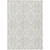 10' X 14' Ivory And Gray Trellis Washable Indoor Outdoor Area Rug