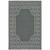 5' X 8' Grey Stain Resistant Indoor Outdoor Area Rug