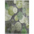 10' X 14' Green and Gray Abstract Washable Non Skid Indoor Outdoor Area Rug