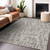 8' X 10' Taupe And Beige Tribal Washable Indoor Outdoor Area Rug