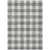 10' X 14' Gray And Charcoal Plaid Washable Indoor Outdoor Area Rug