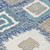 8' Navy Blue Beige And Ivory Round Geometric Washable Indoor Outdoor Area Rug - Navy Blue, Beige, Ivory