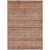 9' X 12' Rust Gold And Silver Southwestern Washable Indoor Outdoor Area Rug