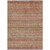 9' X 12' Rust Gold And Silver Southwestern Washable Indoor Outdoor Area Rug