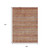 9' X 12' Rust Gold And Silver Southwestern Washable Indoor Outdoor Area Rug