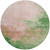 8' Pink And Green Round Abstract Washable Indoor Outdoor Area Rug