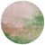 8' Pink And Green Round Abstract Washable Indoor Outdoor Area Rug