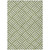 8' X 10' Olive Green And Ivory Geometric Washable Indoor Outdoor Area Rug