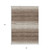 8' X 10' Brown And Beige Abstract Washable Indoor Outdoor Area Rug - 880016859829