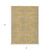 8' X 10' Gold And Ivory Geometric Washable Indoor Outdoor Area Rug Transitional Style - Gold, Ivory Color