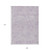 9' X 12' Lavender And Ivory Abstract Washable Indoor Outdoor Area Rug