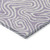9' X 12' Lavender And Ivory Abstract Washable Indoor Outdoor Area Rug
