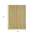 8' X 10' Wheat Gold And Beige Striped Washable Indoor Outdoor Area Rug