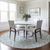 8' Sky Blue Ivory And Artichoke Green Round Floral Medallion Washable Indoor Outdoor Area Rug
