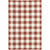 8' X 11' Red Geometric Stain Resistant Indoor Outdoor Area Rug - 606114574811