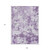9' X 12' Lavender Purple And Lilac Floral Washable Indoor Outdoor Area Rug