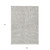 9' X 12' Taupe And Beige Floral Washable Indoor Outdoor Area Rug - Taupe, Beige