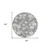 8' Gray And Ivory Round Floral Washable Indoor Outdoor Area Rug Transitional Style - Gray, Ivory Color