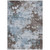 9' X 12' Sky Blue And Brown Abstract Washable Indoor Outdoor Area Rug
