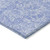 10' X 14' Denim Blue And Ivory Floral Washable Indoor Outdoor Area Rug