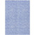 10' X 14' Denim Blue And Ivory Floral Washable Indoor Outdoor Area Rug