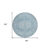 8' Sky Blue And Ivory Round Oriental Washable Indoor Outdoor Area Rug