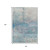 8' X 10' Aqua And Beige Abstract Washable Indoor Outdoor Area Rug - 880016765793