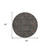 8' Round Gray and Black Round Floral Medallion Washable Non Skid Indoor Outdoor Area Rug