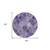 8' Purple Lilac And Lavender Round Abstract Washable Indoor Outdoor Area Rug