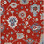 8' X 10' Red Gray And Taupe Floral Washable Indoor Outdoor Area Rug