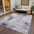 8' X 10' Purple Lavender And Gray Abstract Washable Indoor Outdoor Area Rug